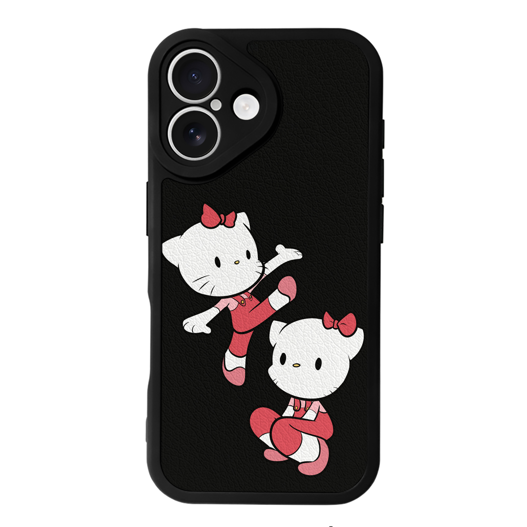 （画像用） Hello Kitty ハローキティ 【iPhone 16シリーズ対応】シリコンスマホケース（レザー調） 材質：シリコン